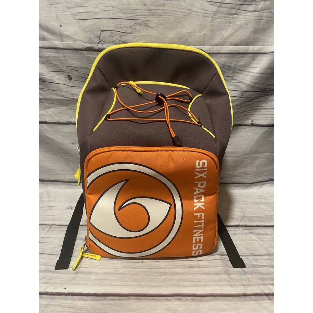 6 Pack Fitness Prodigy Pursuit Backpack Travel Fit Orange/Purple Sports Laptop